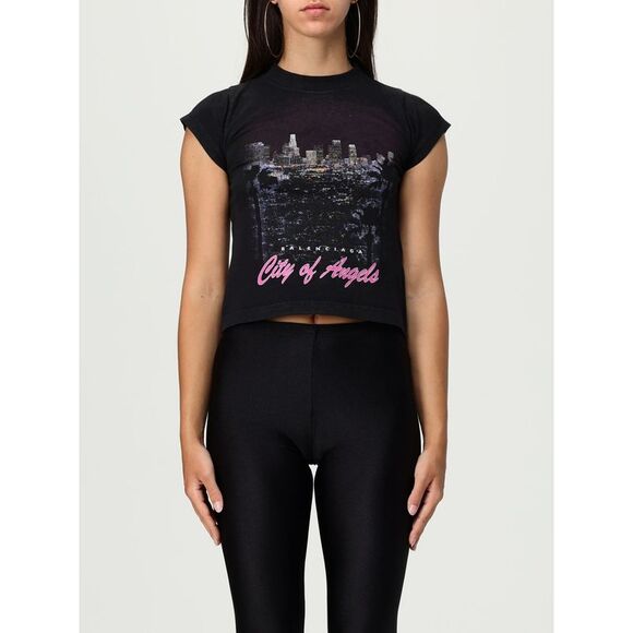 Balenciaga T-Shirt Woman Black - Picture 1 of 4